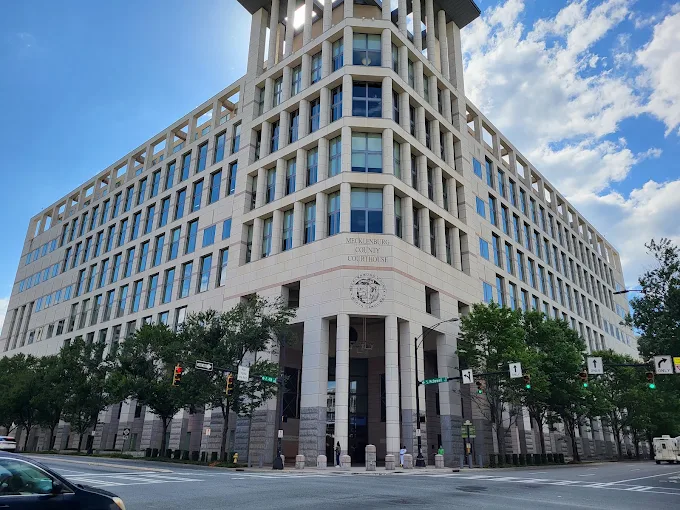 Mecklenburg County Courthouse in uptown Charlotte, NC